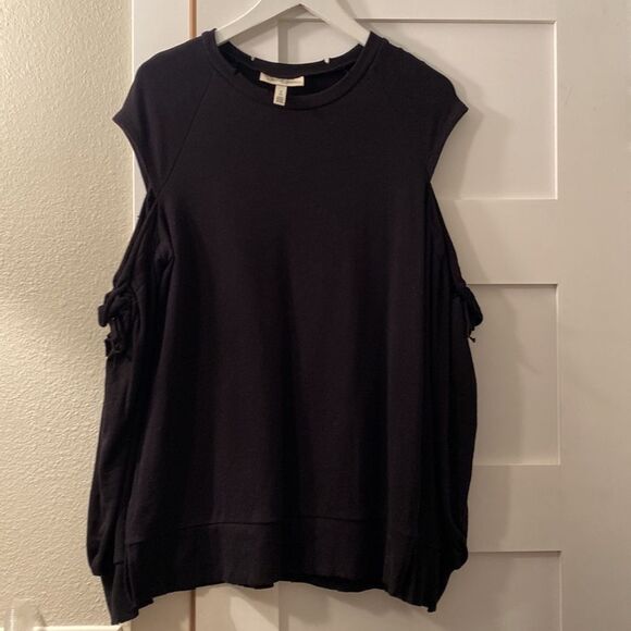 Jessica Simpson Maternity Sweatshirt‎ Crew Neck Black Size Small - Picture 2 of 8